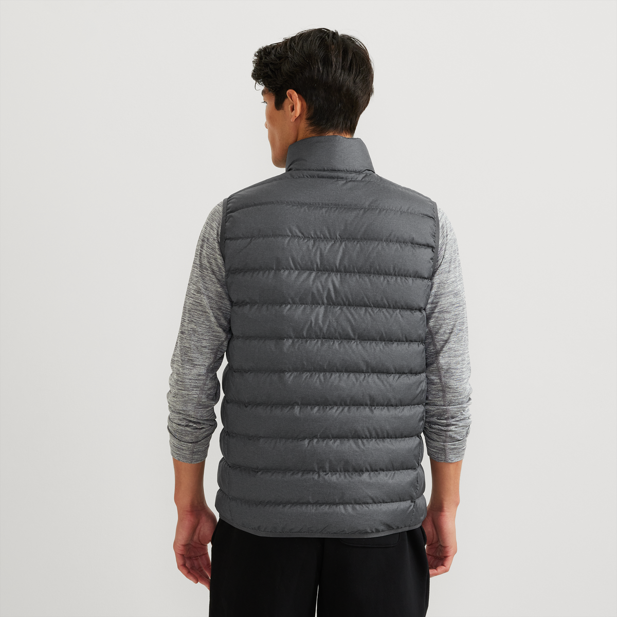 Men's CirrusLite Down Vest-Dark Smoke Hthr-2