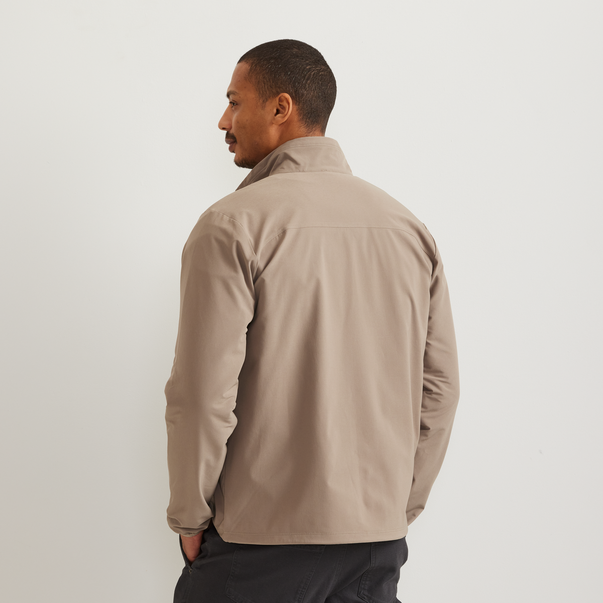 Men's Stratify 2.0 Soft Shell Jacket-Mushroom-Regular-F1