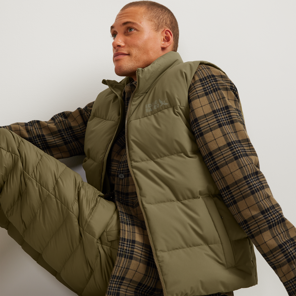 Men's Essential Down Vest-Alder-Regular-9