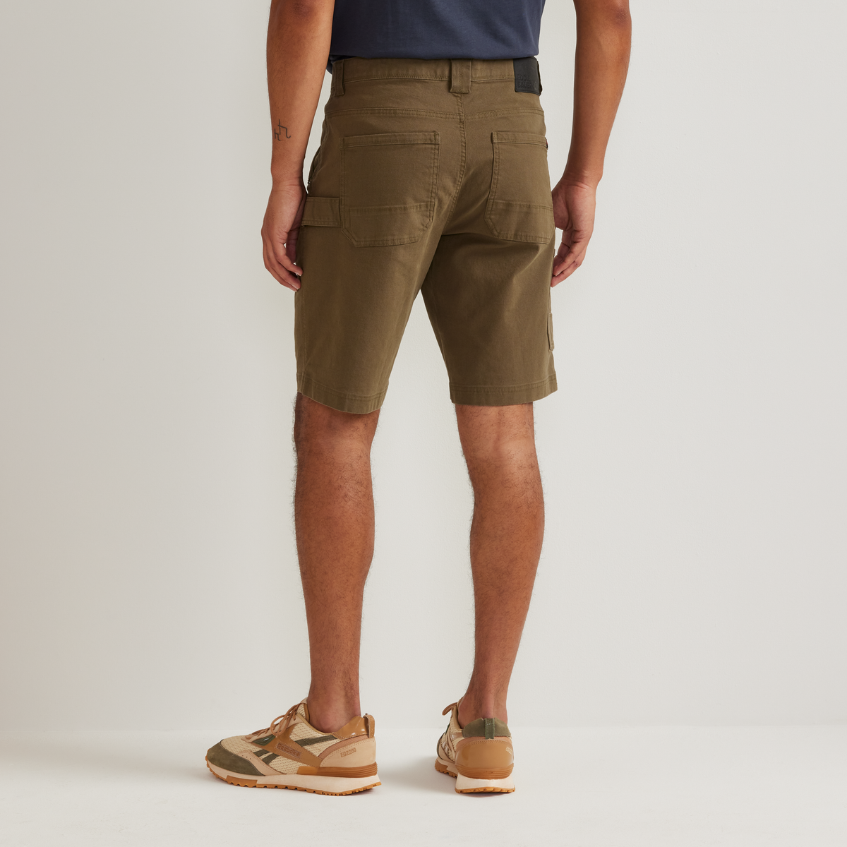 Men's Mountain Flex 2.0 Canvas Shorts-Dk Fatigue-Regular-F1