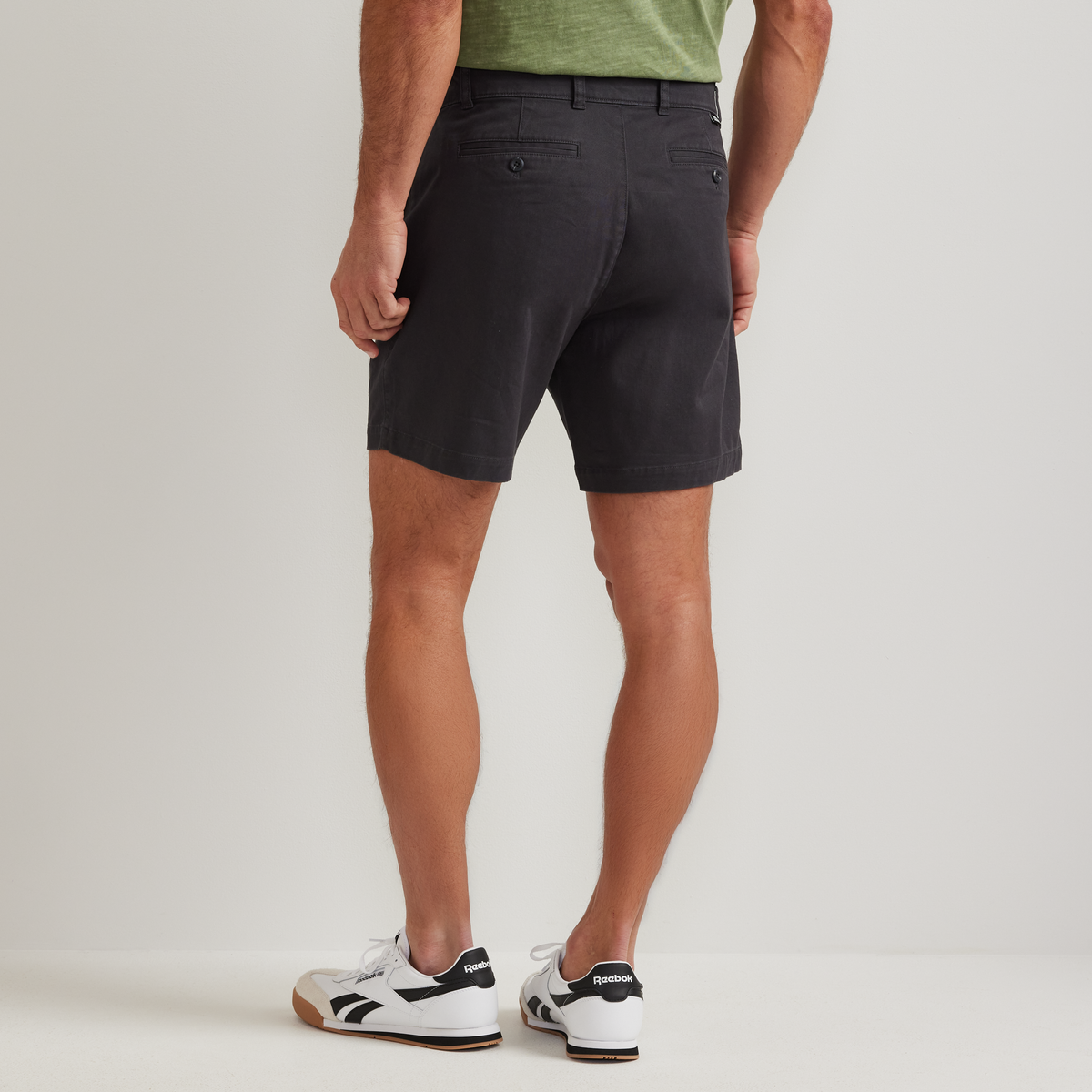 Men's Legend Wash Twill Shorts-Carbon-Regular-F1