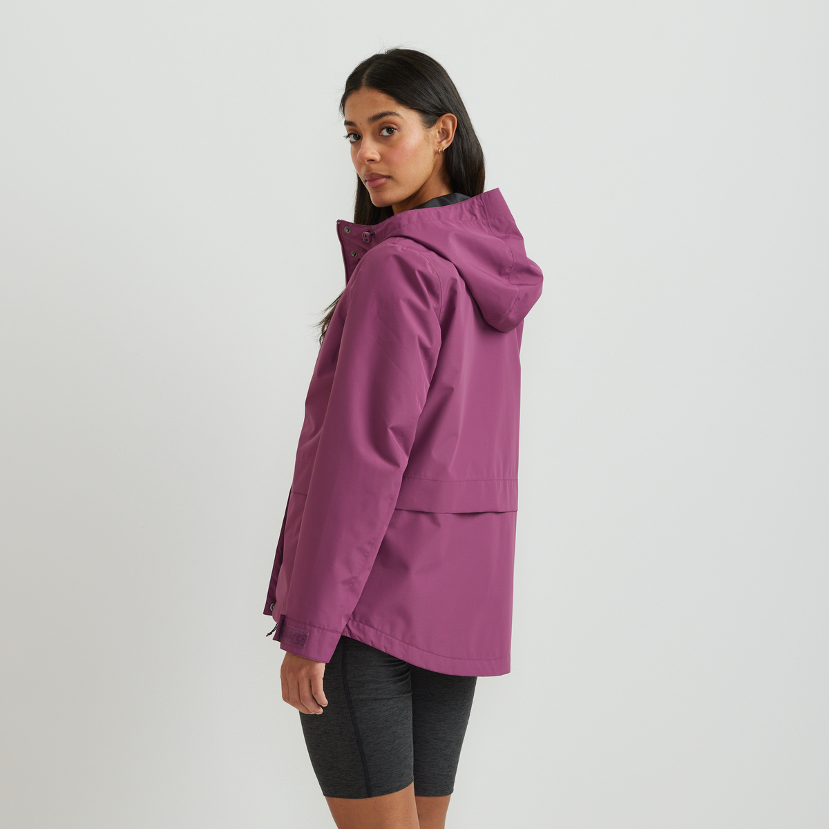 Women's Rainfoil® Storm Waterproof Hooded Jacket-Wine-Regular-F1