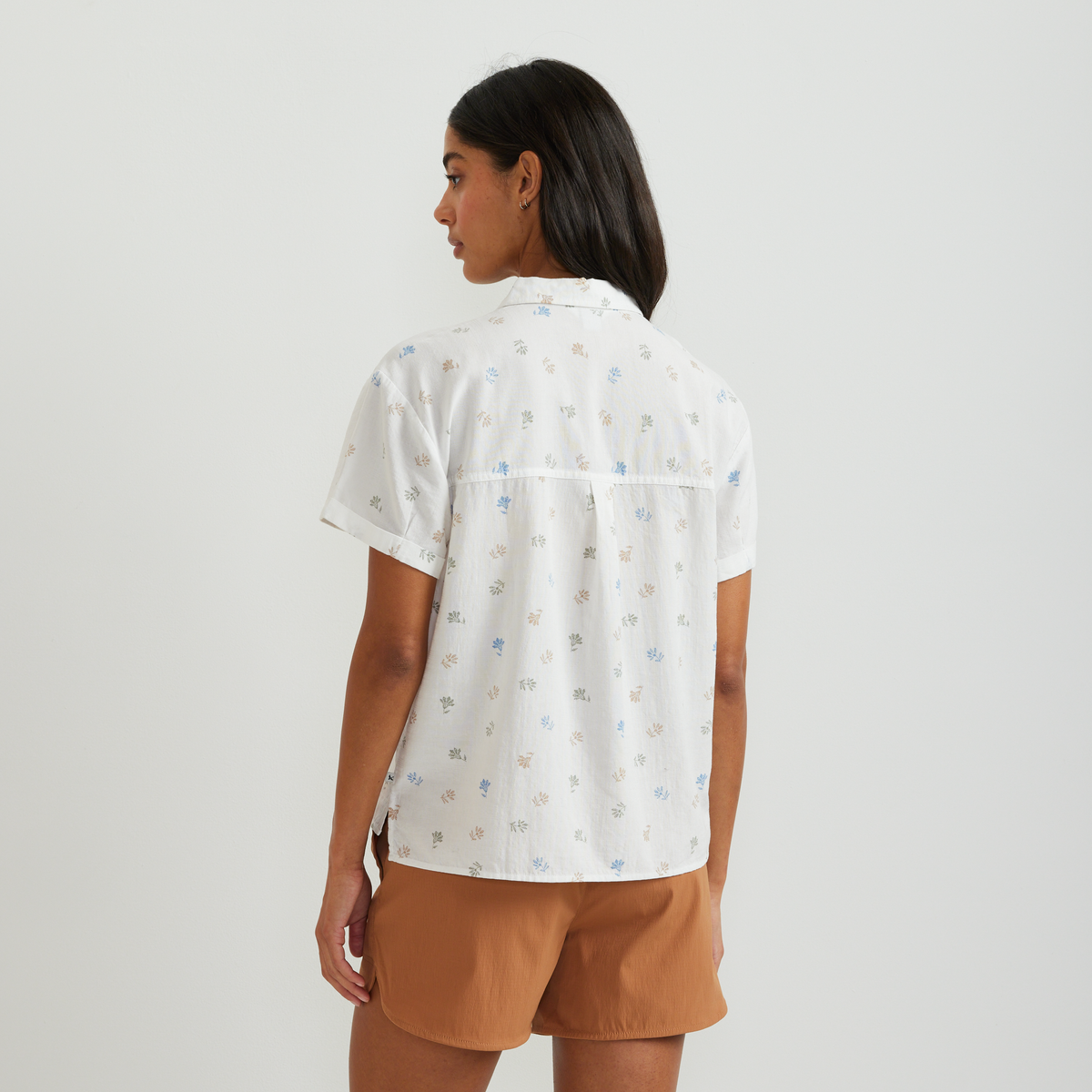 Women's Baja Short-Sleeve Shirt-Natural-Regular-F1