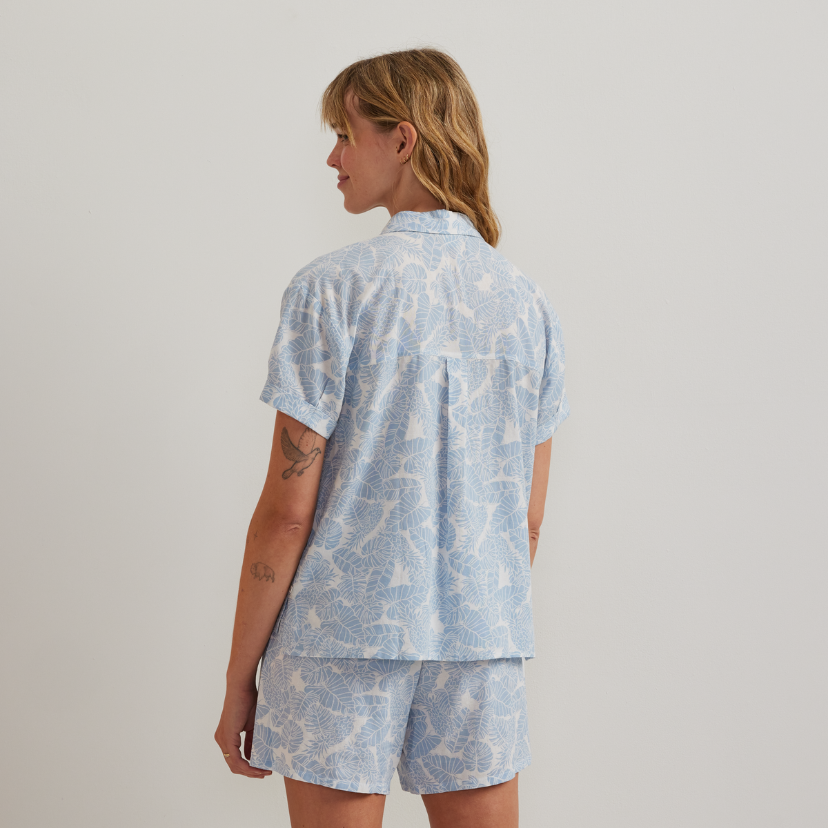 Women's Baja Short-Sleeve Shirt-Slate Blue-Regular-F1
