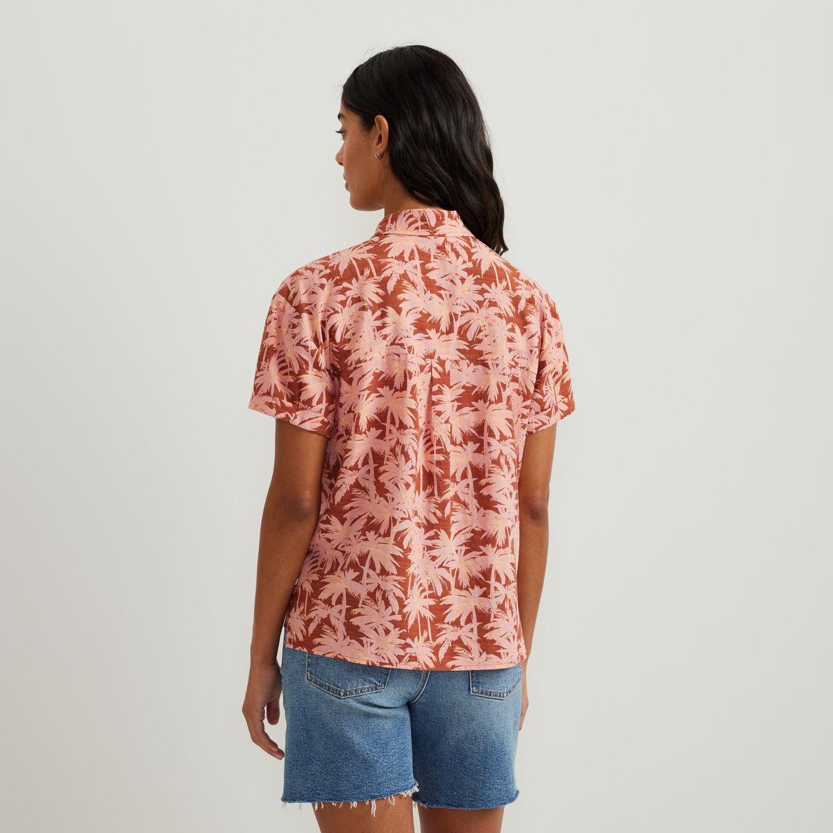 Women's Baja Short-Sleeve Shirt-Paprika-Regular-F1