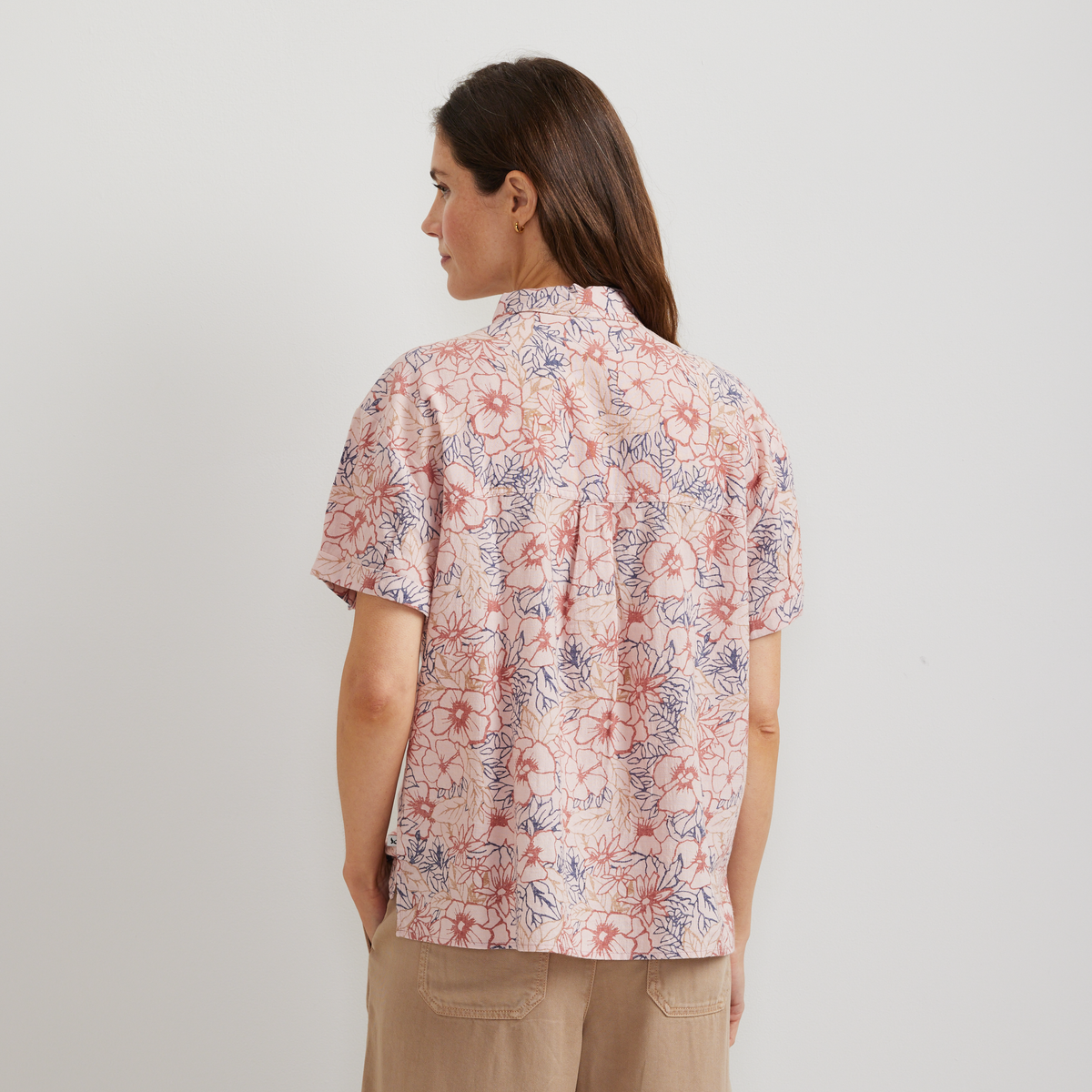 Women's Baja Short-Sleeve Shirt-Mineral Red-Regular-F1