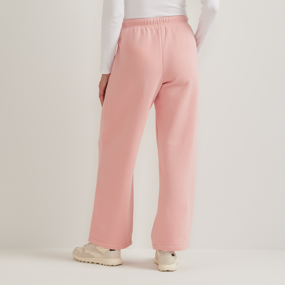 Women's Vintage Soft Relaxed Fit Wide Leg Sweatpants-Lt Berry-Regular-5