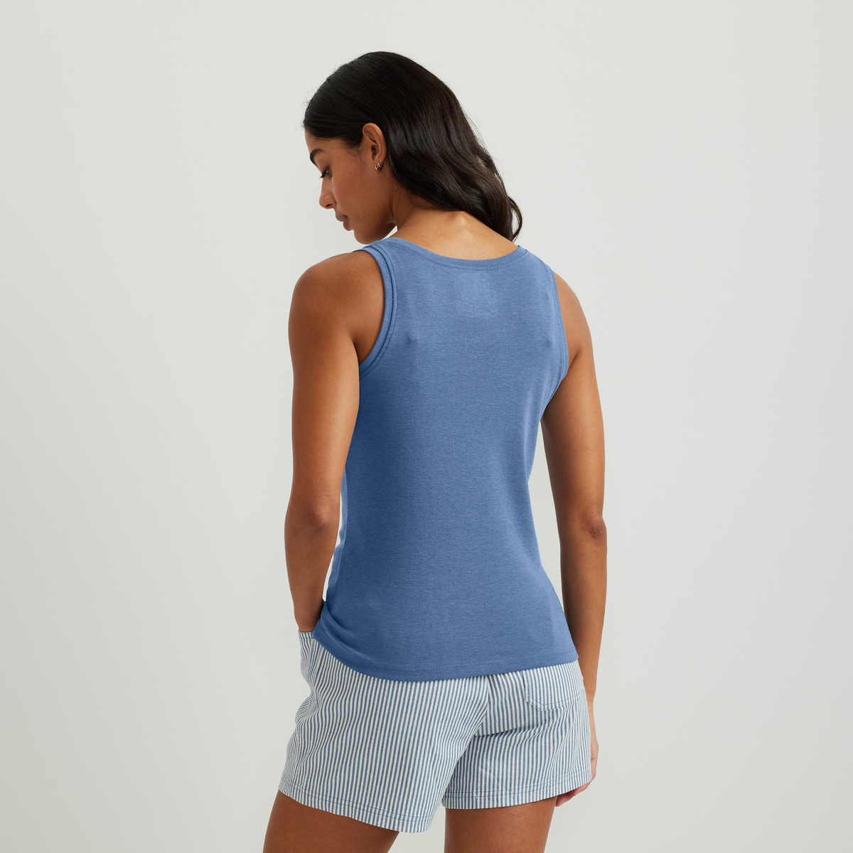 Women's Everyday Scoop-Neck Tank-Tile Blue-Regular-F1