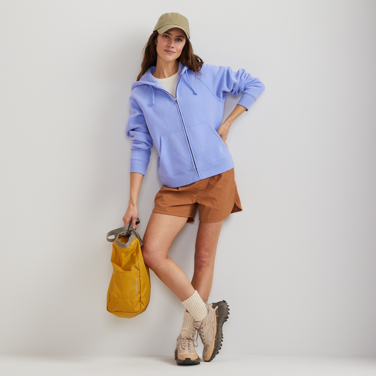 Women's Vintage Soft Full-Zip Hoodie-Dusty Lavendar-Regular-T2