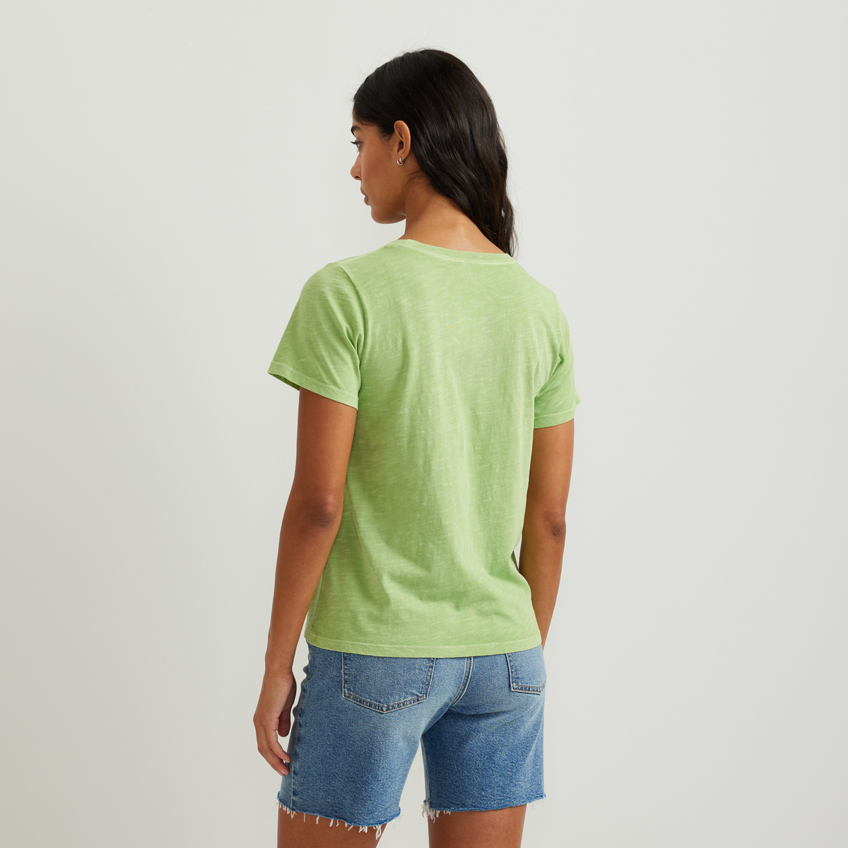 Women's Graphic T-Shirt - Flower Market-Leaf-Regular-F1