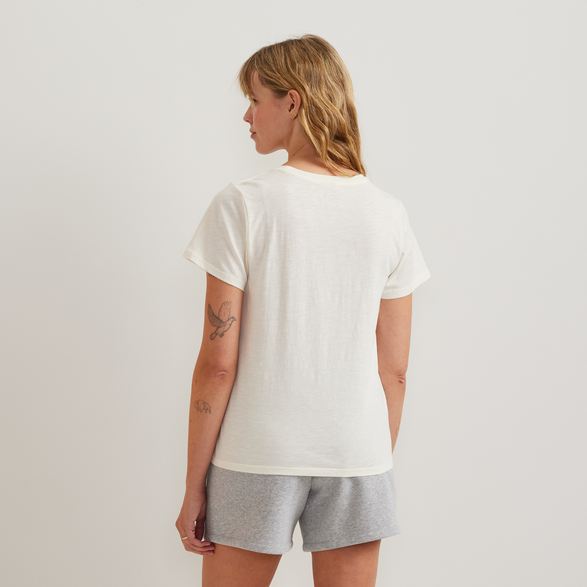 Women's Graphic T-Shirt - Rooted In-Ivory-Regular-F1