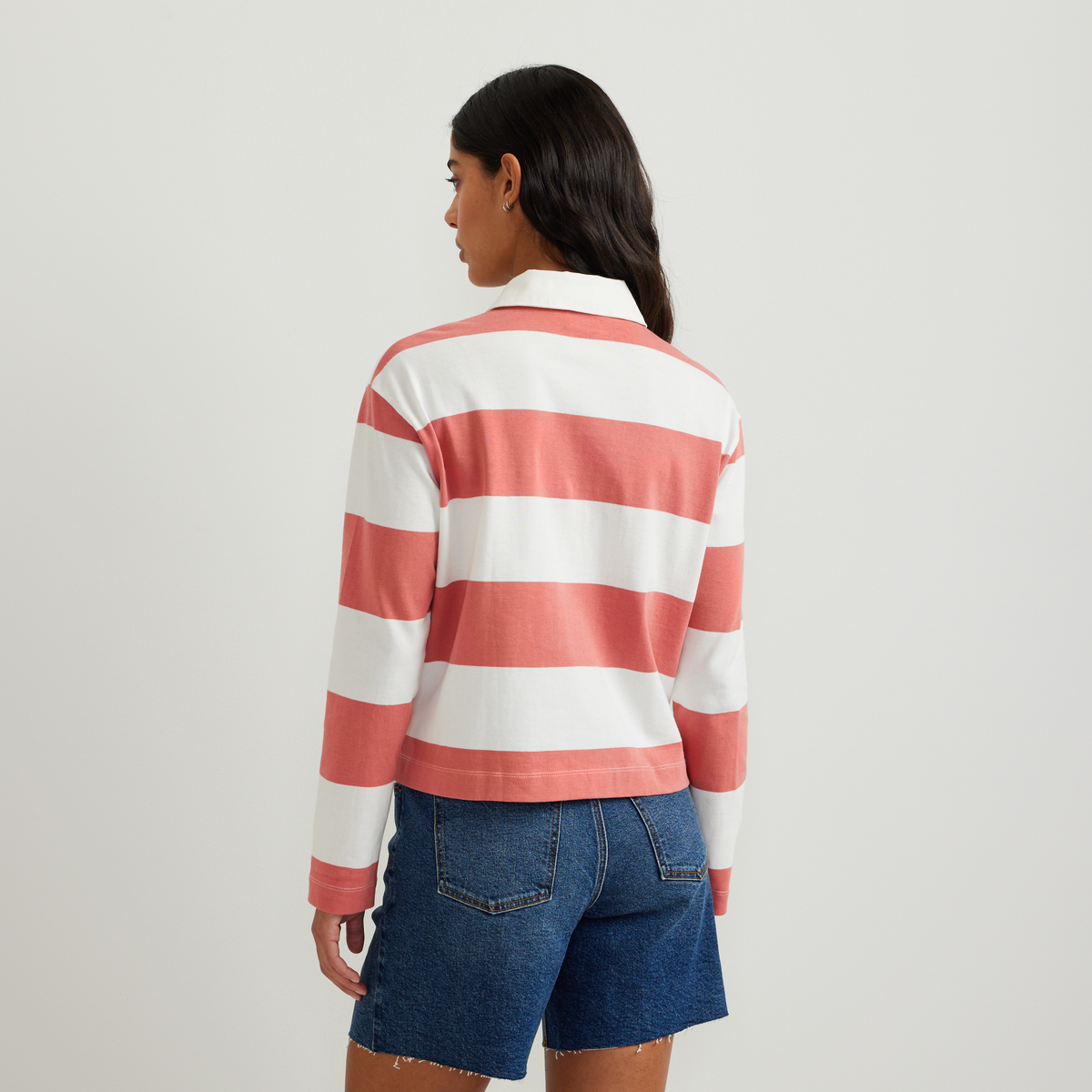 Women's Rugby Polo Shirt-Tangelo-Regular-F1