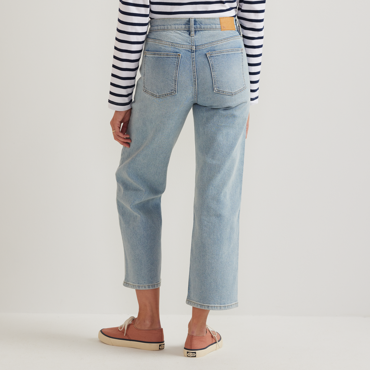 Women's Authentic Everyday High-Rise Cropped Jeans-LT CHAMBRAY-Regular-F1