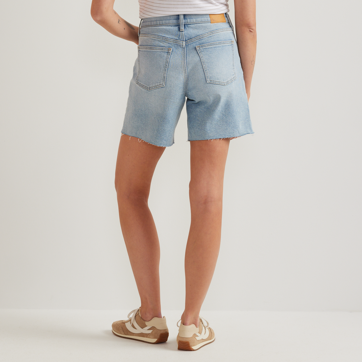 Women's Authentic High-Rise Denim Shorts - Classic Fit-LT CHAMBRAY-Regular-F1
