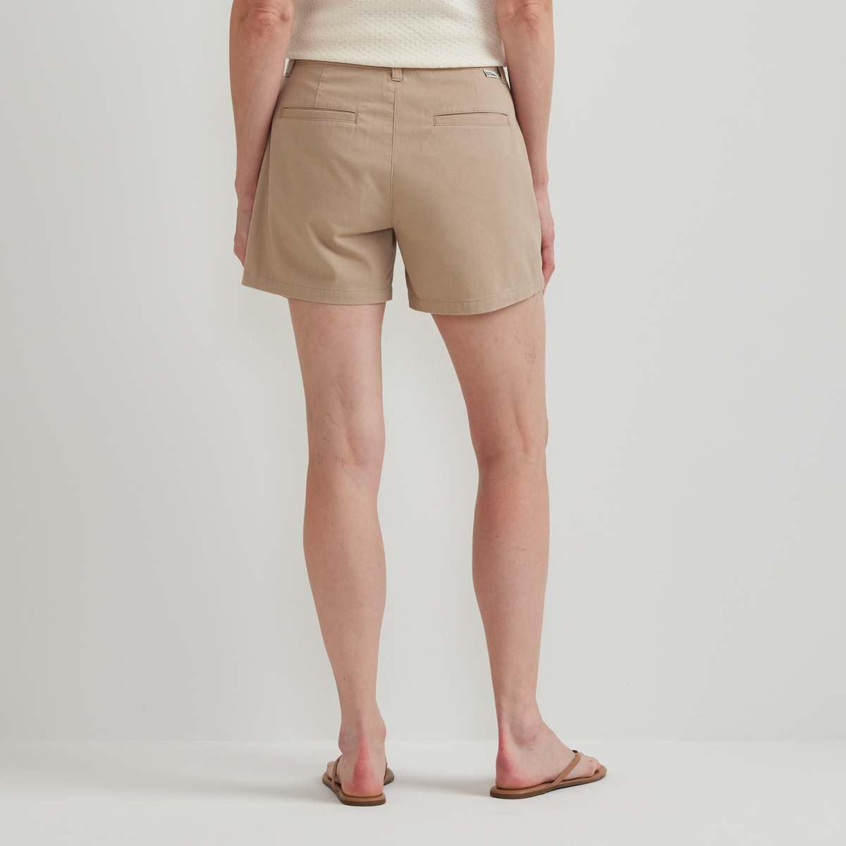 Women's Softened Legend Wash Shorts-Tan-Regular-F1