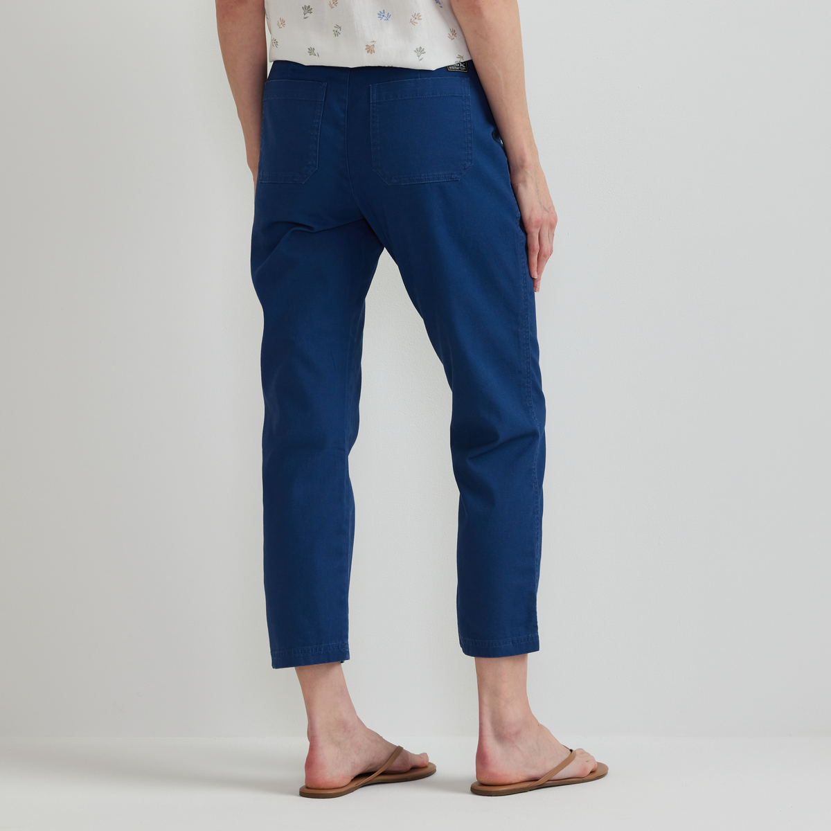 Women's Utility Stretch Canvas Kick Cropped Pants-Dusk-Regular-F1