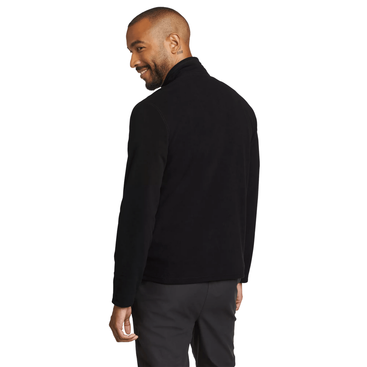 Men's Quest Fleece 1/4-Zip Pullover Black Regular-1