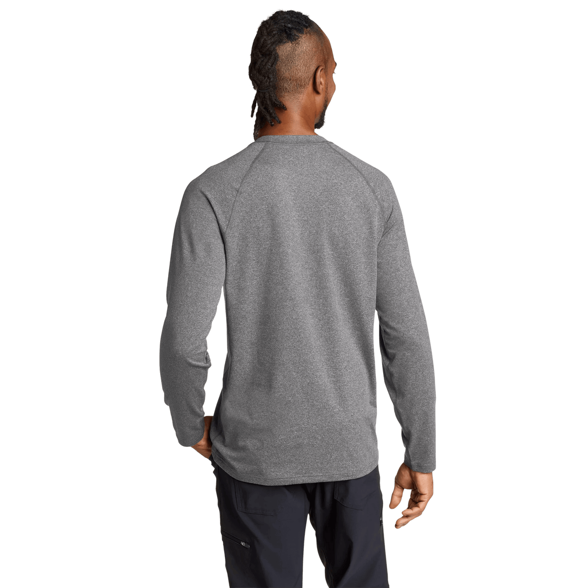 Men's Mountain Trek Long-Sleeve Shirt Med Htr Gray Regular-2