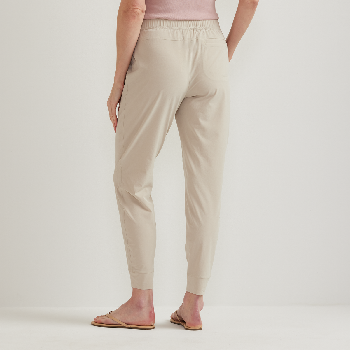 Women's Departure Stretch Mid-Rise Joggers-Pumice-Regular-8