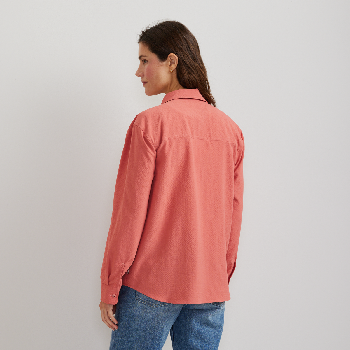 Women's Long-Sleeve Mountain 3.0 Shirt-Solid-Tangelo-Regular-7