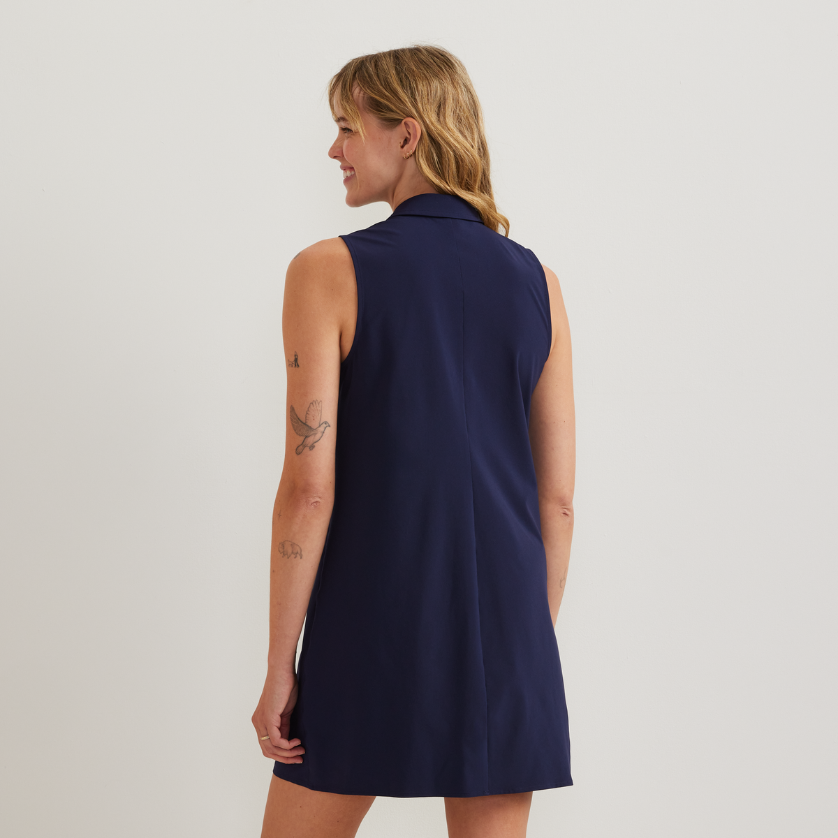 Women's Departure Polo Dress-Atlantic-Regular-F1