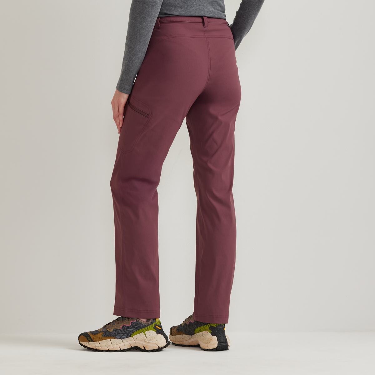 Women's Guide Pro High Rise Pants-Plumwine-Regular-F1