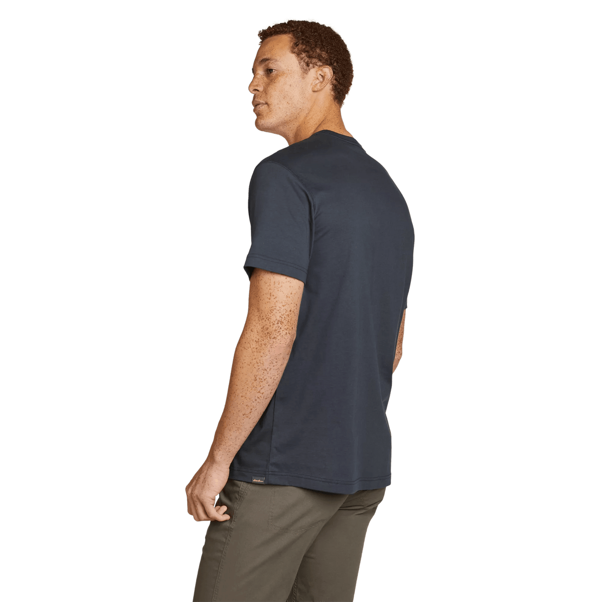 Men's Legend Wash 100% Cotton Short-Sleeve Pocket T-Shirt Midnight Navy Regular-1