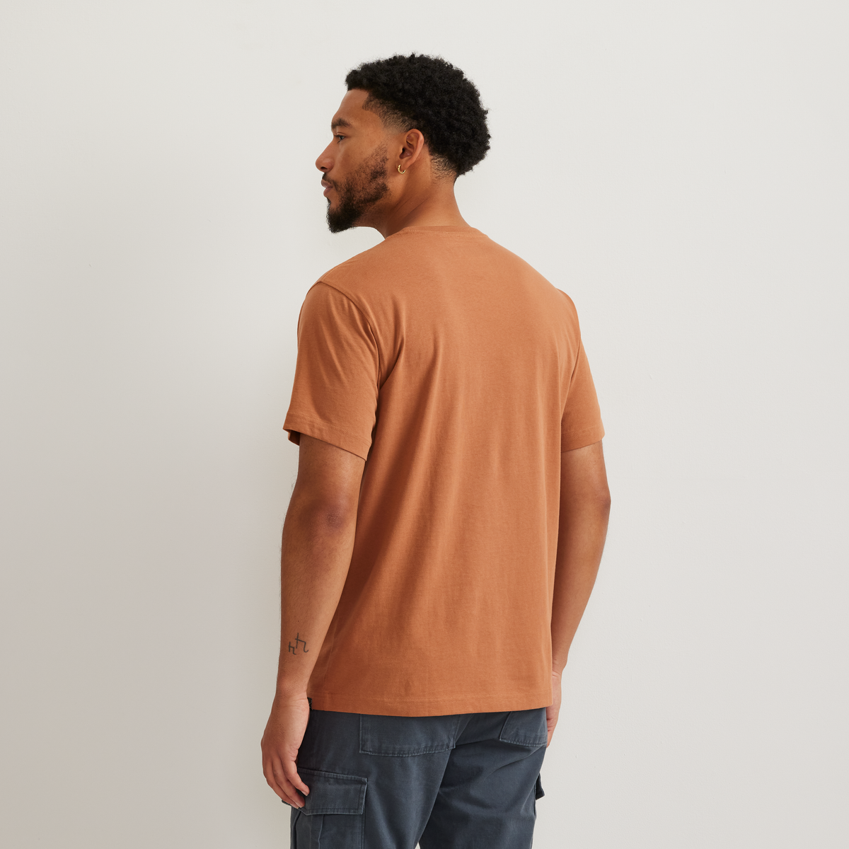 Men's Legend Wash 100% Cotton Short-Sleeve Classic T-Shirt-Fawn-Regular-26