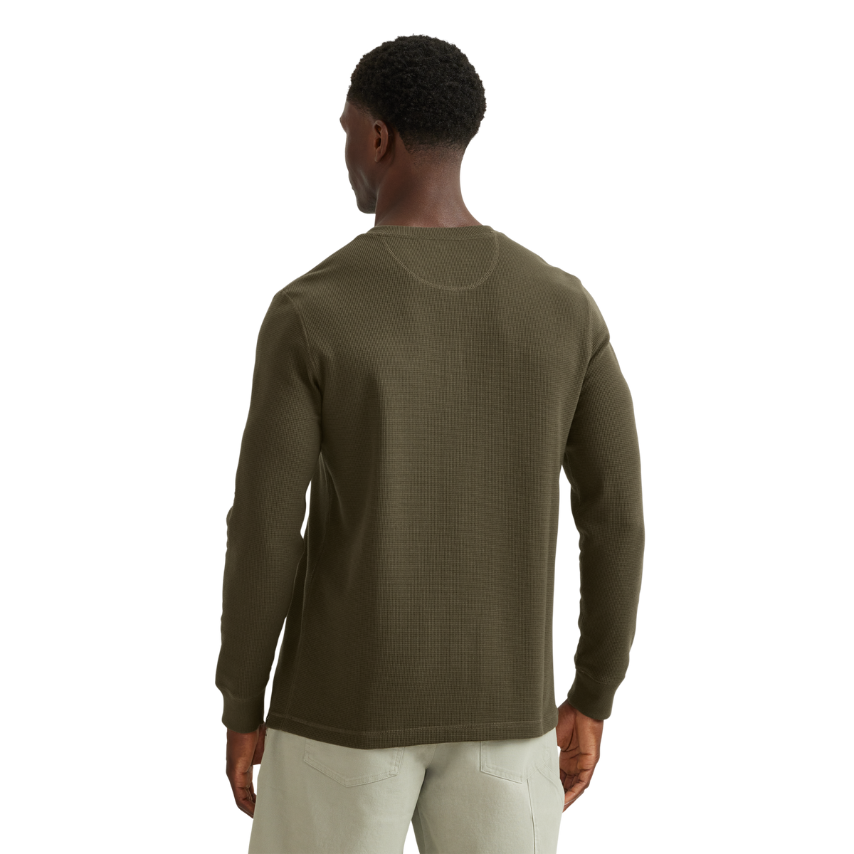 Men's Eddie's Favorite Ultrasoft Thermal Henley-DK Fatigue-Regular-23