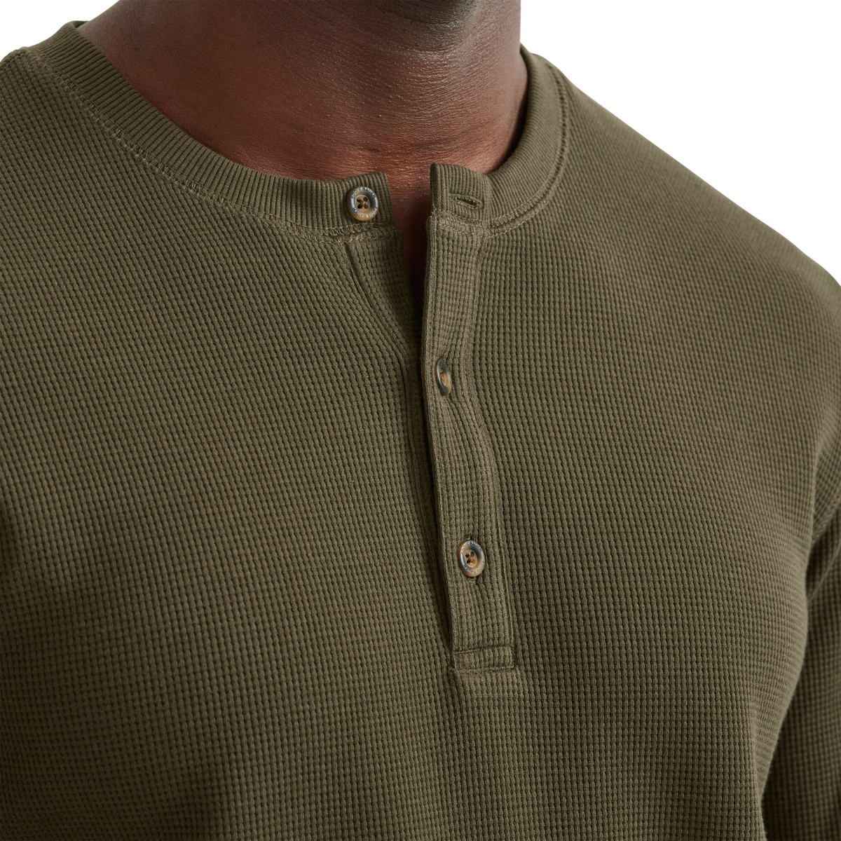 Men's Eddie's Favorite Ultrasoft Thermal Henley-DK Fatigue-Regular-24