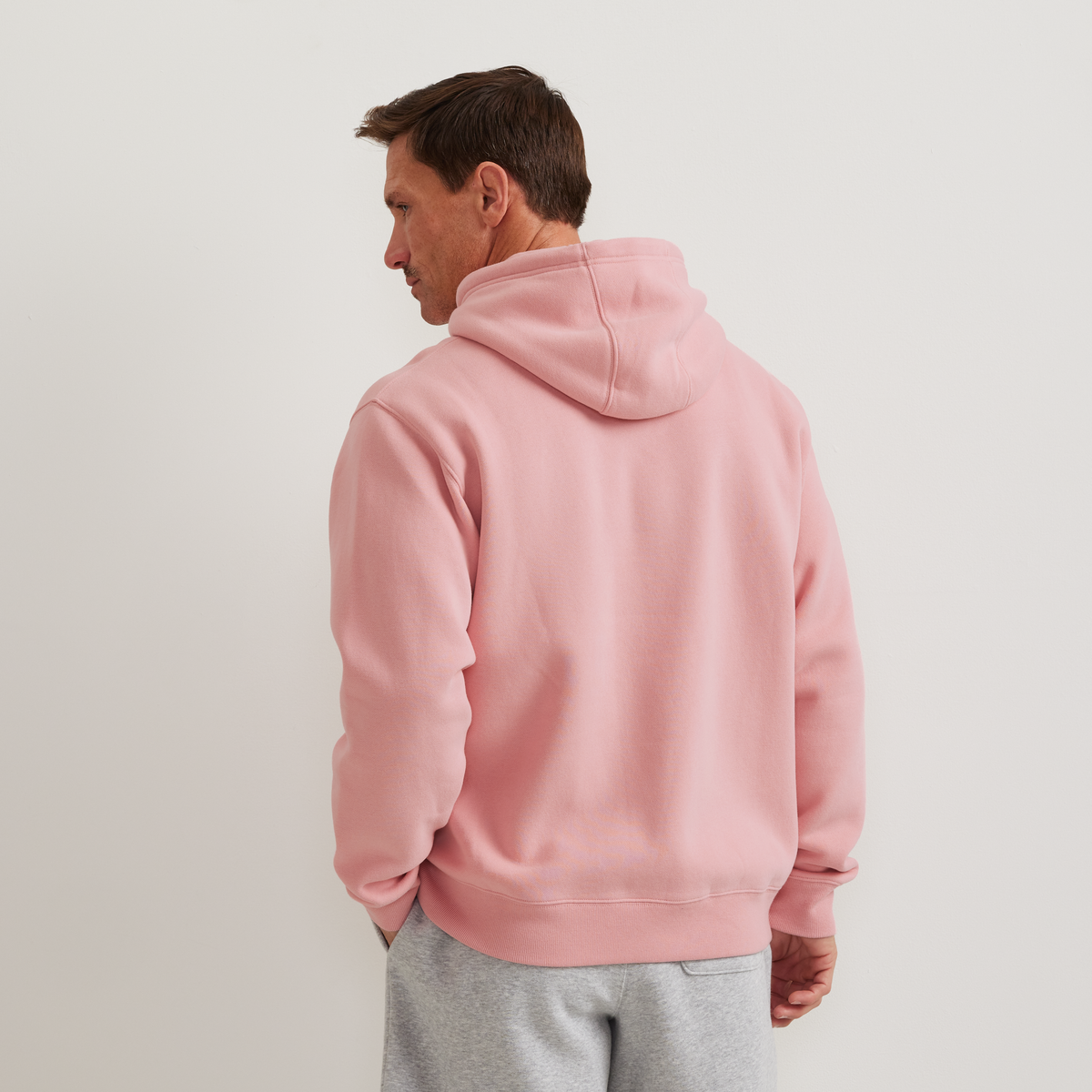Men's Vintage Soft Pullover Hoodie-Lt Berry-Regular-F1