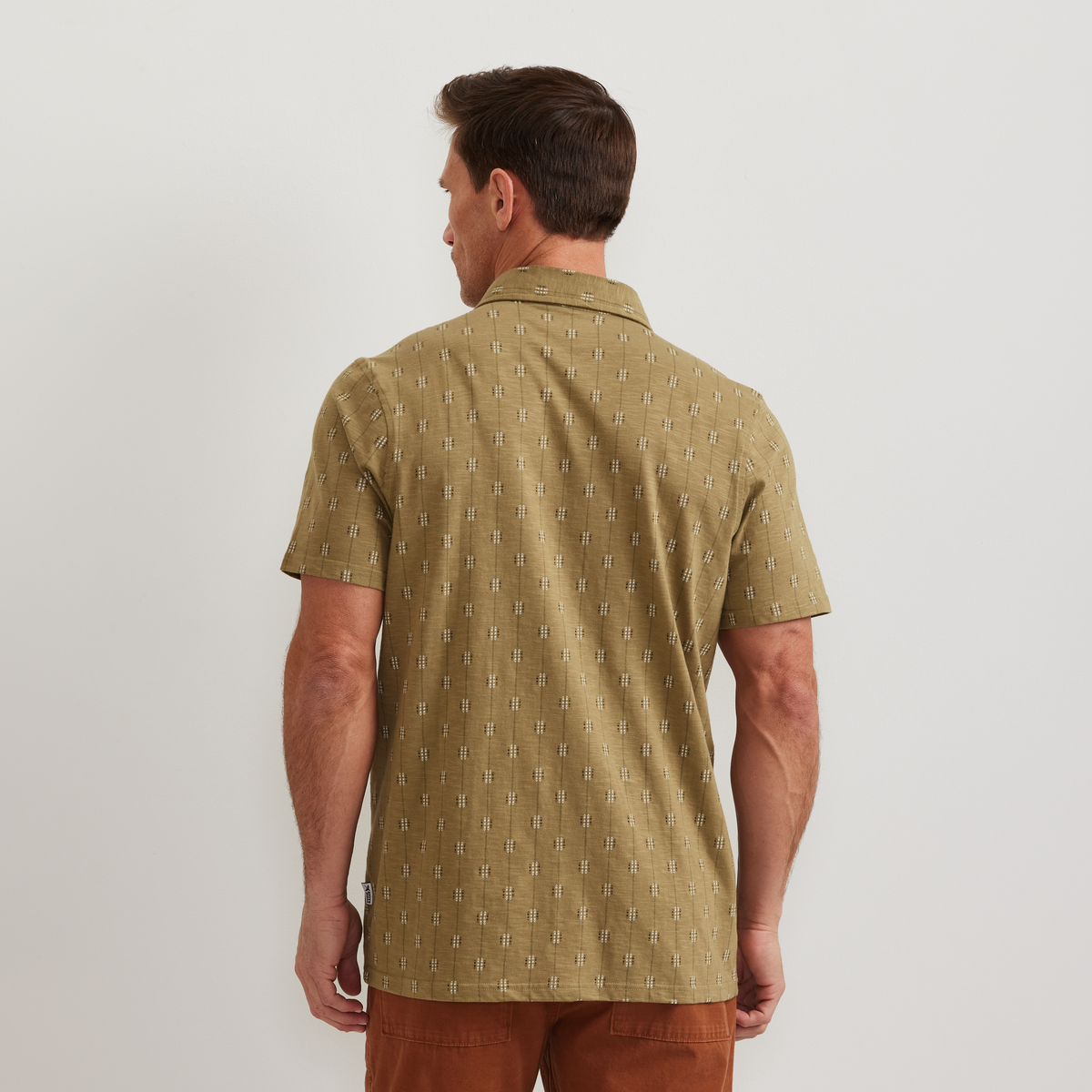 Men's New Baja Button-Up Shirt-Dk Fatigue-Regular-F1
