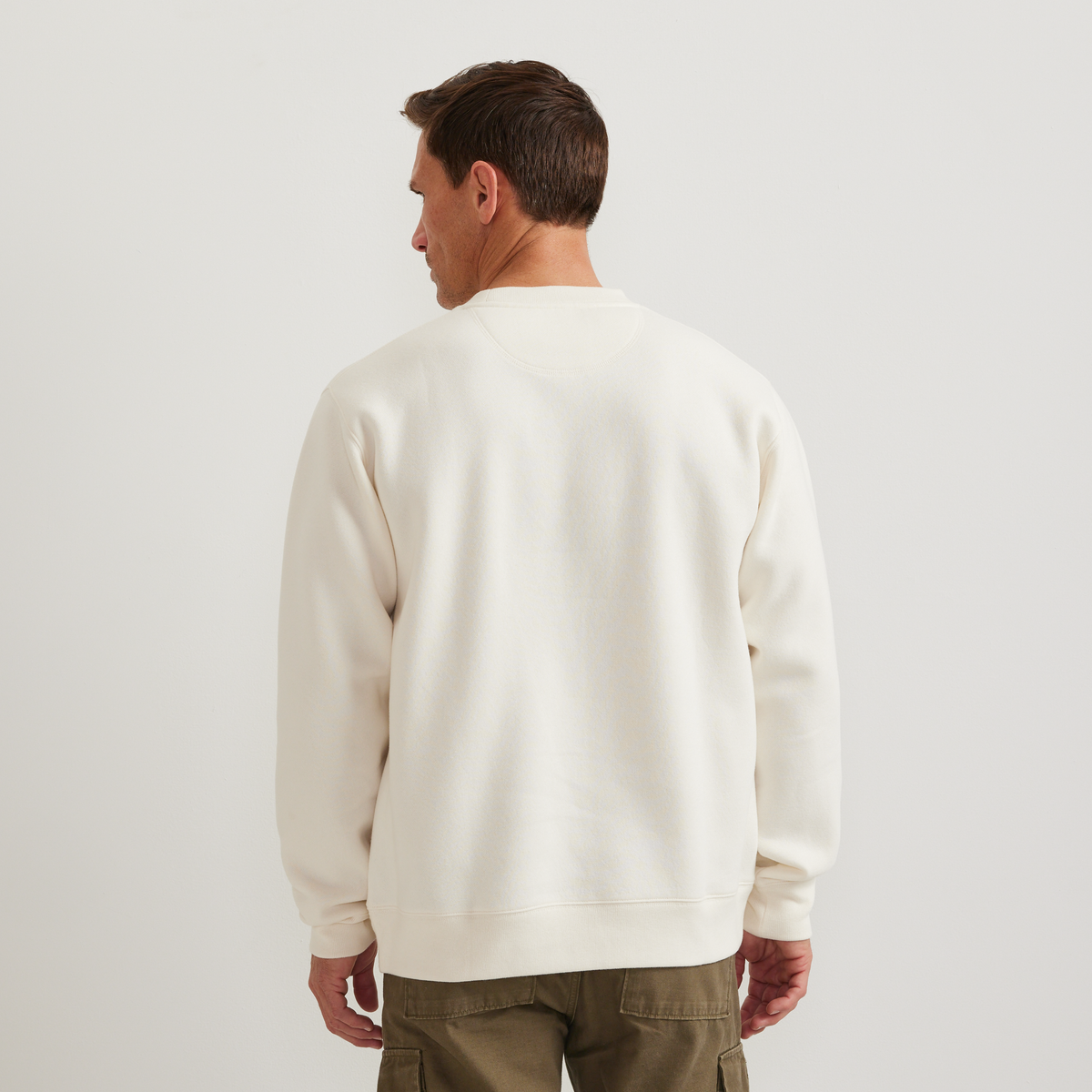 Men's Vintage Soft Paddle Crew-Ivory-Regular-F1