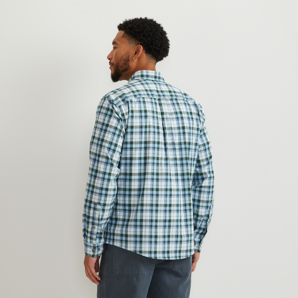 Men's Voyager Flex Long-Sleeve Shirt-Powder Blue-Regular-F1