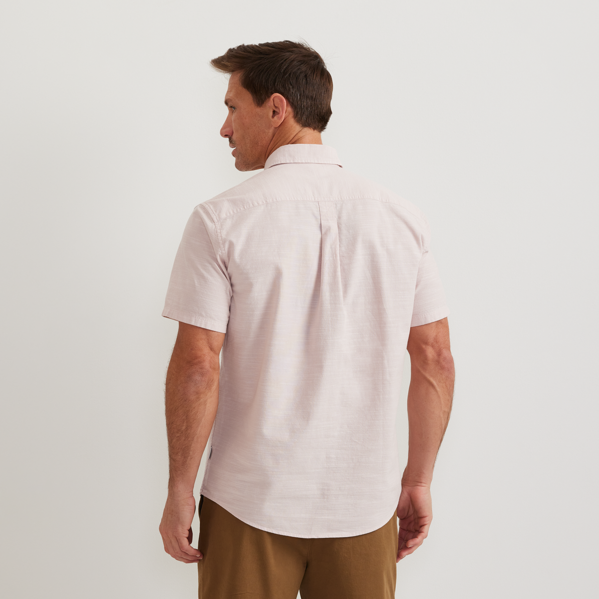Men's Camano Short-Sleeve Shirt - Solid-Calla Lily-Regular-F1