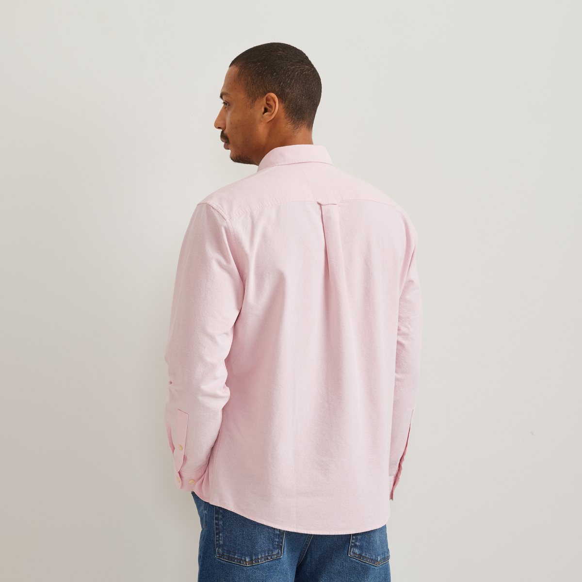 Men's Eddie's Oxford Shirt-Lt Berry-Regular-F1