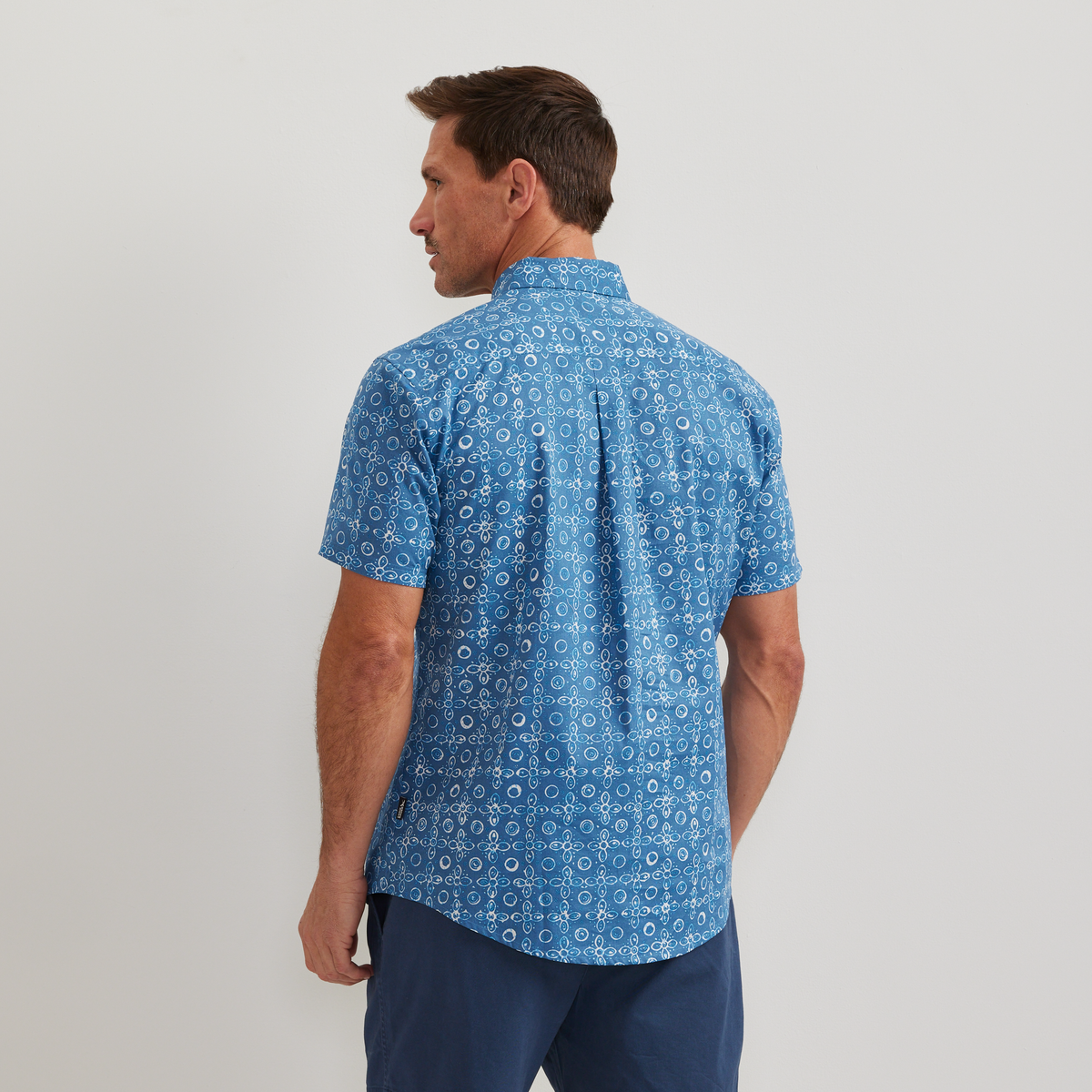 Men's SS Baja Shirt-Deep Sky-Regular-F1