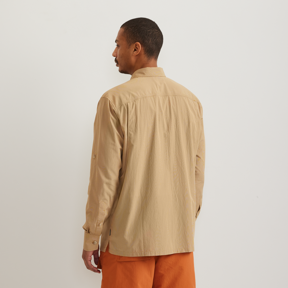 Men's UPF Guide 2.0 Long-Sleeve Shirt-DK SAND-Regular-F1