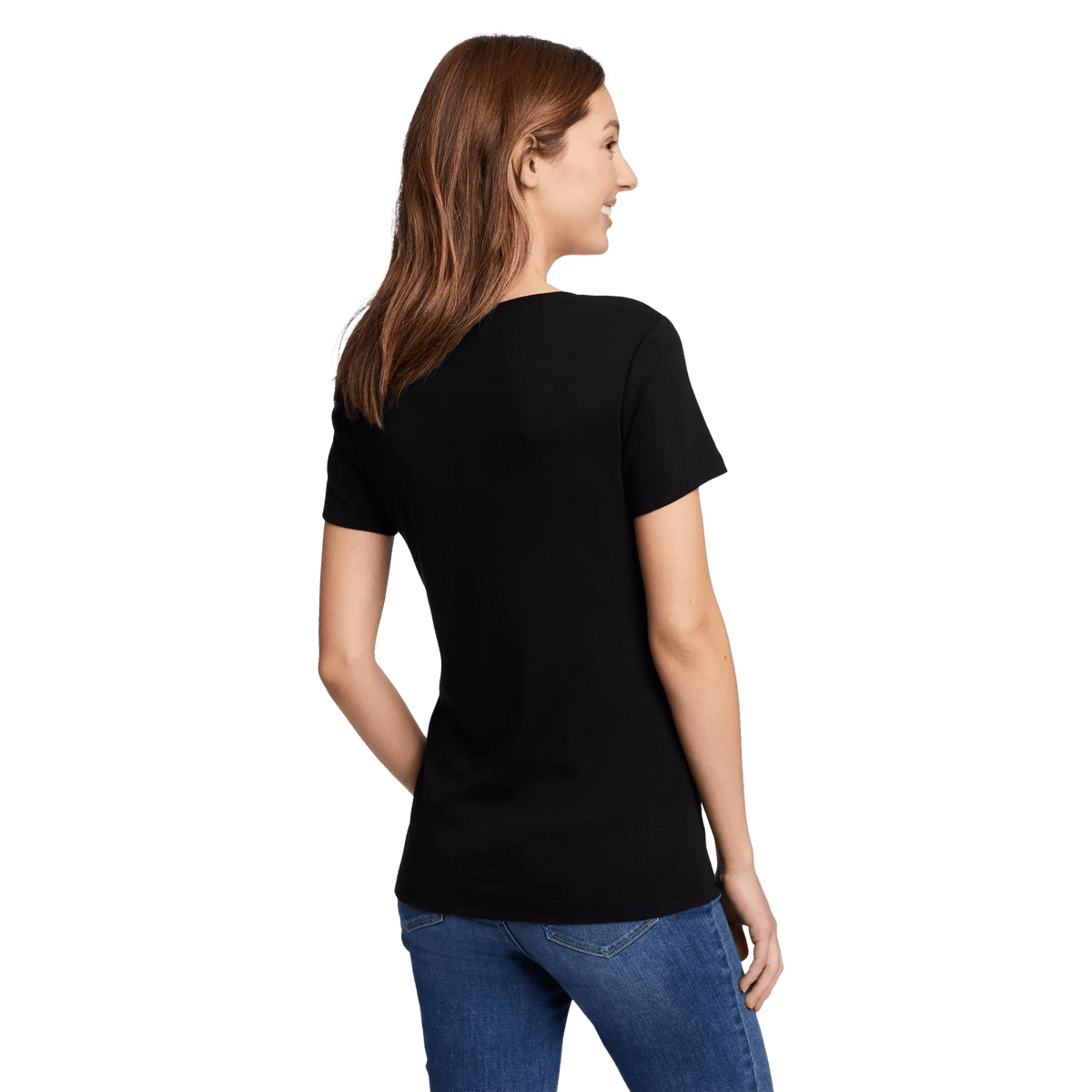 Women's Stine's Short-Sleeve V-Neck T-Shirt Black Regular-1