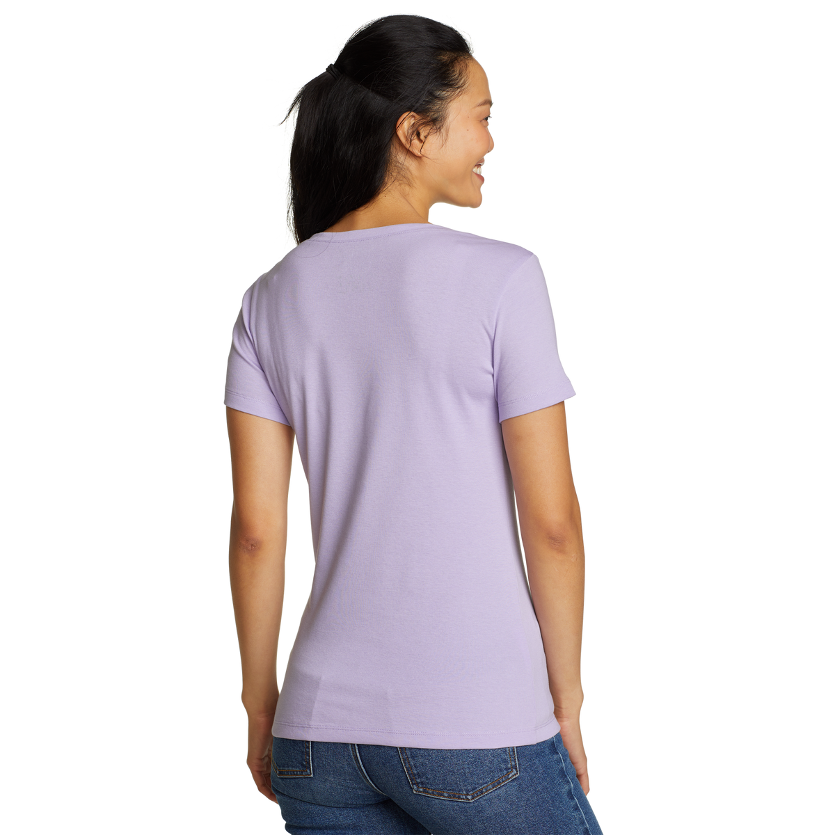 Women's Fav Short-Sleeve V-Neck T-Shirt-Iris-Regular-15