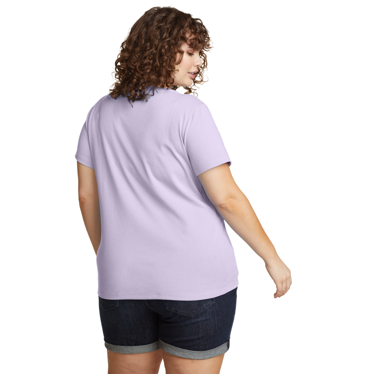 Women's Fav Short-Sleeve V-Neck T-Shirt-Iris-Plus-17