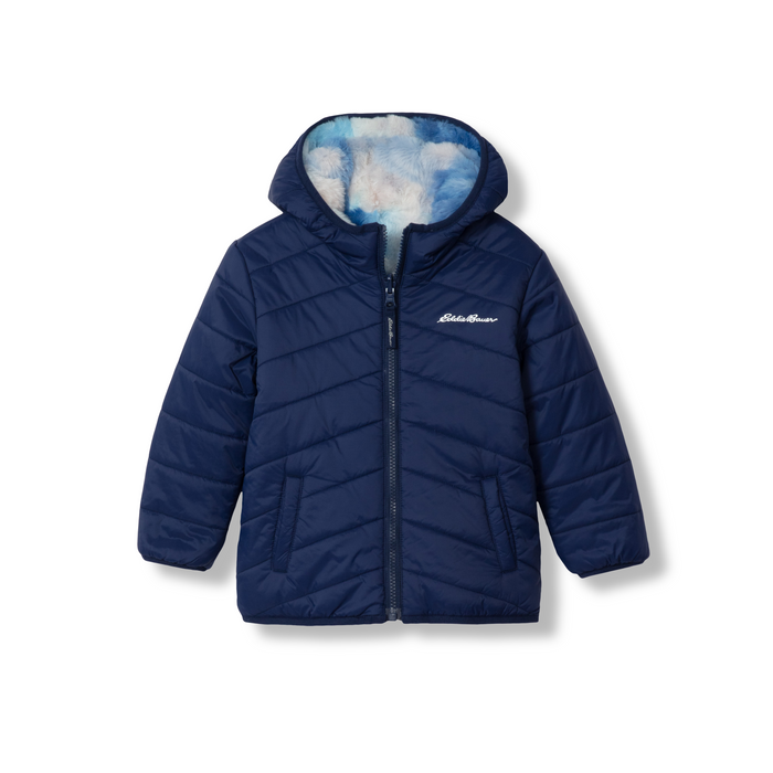Toddler Girls Deer Harbor Reversible Hooded Jacket