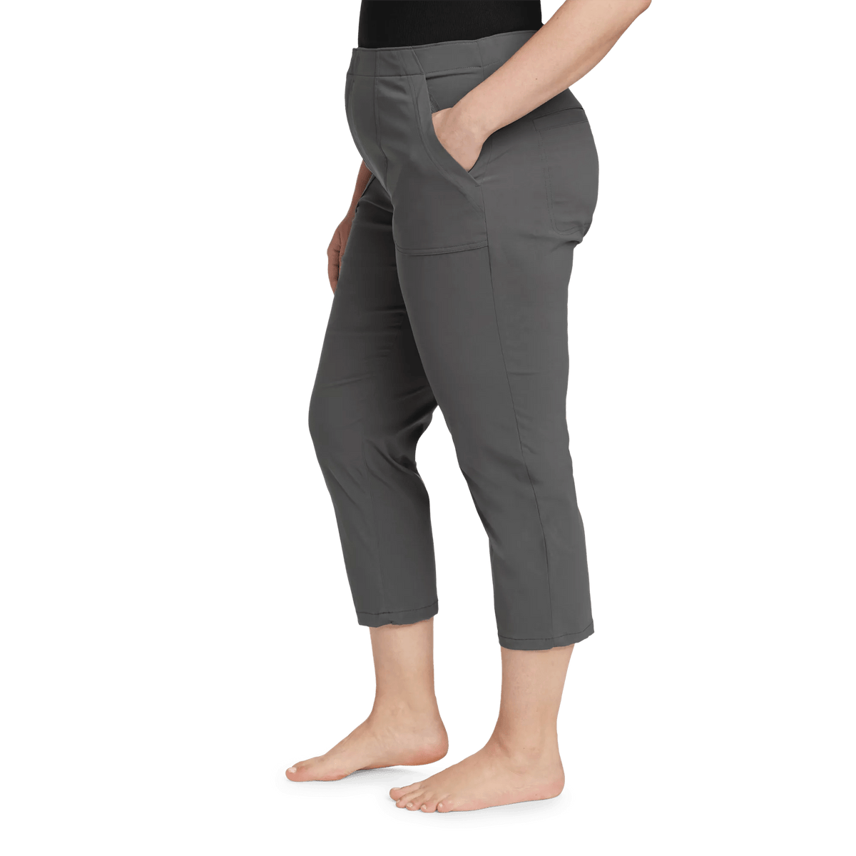 Women's Horizon High-Rise Straight Leg Cropped Pants-Dk Smoke-Regular-5