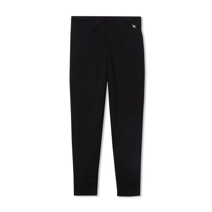 Girls Plush Lined Leggings - Heather