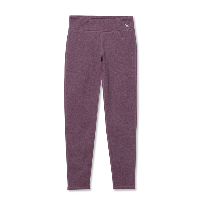 Girls Plush Lined Leggings - Heather