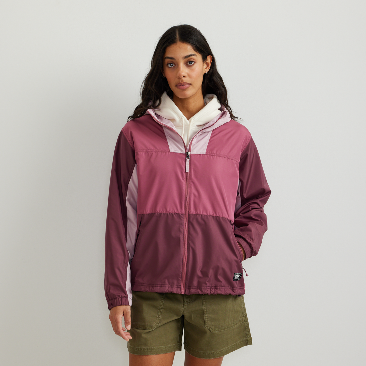 Women's Momentum Windproof Hoodie-CLARET-Regular-C1