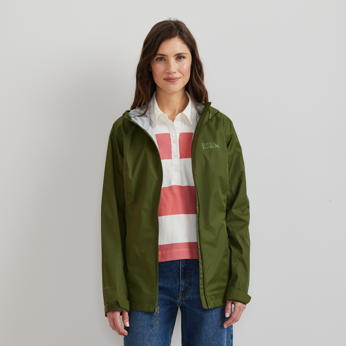 Women's RipPac® Pro Waterproof Hooded Rain Jacket-Irish Moss-Regular-C1