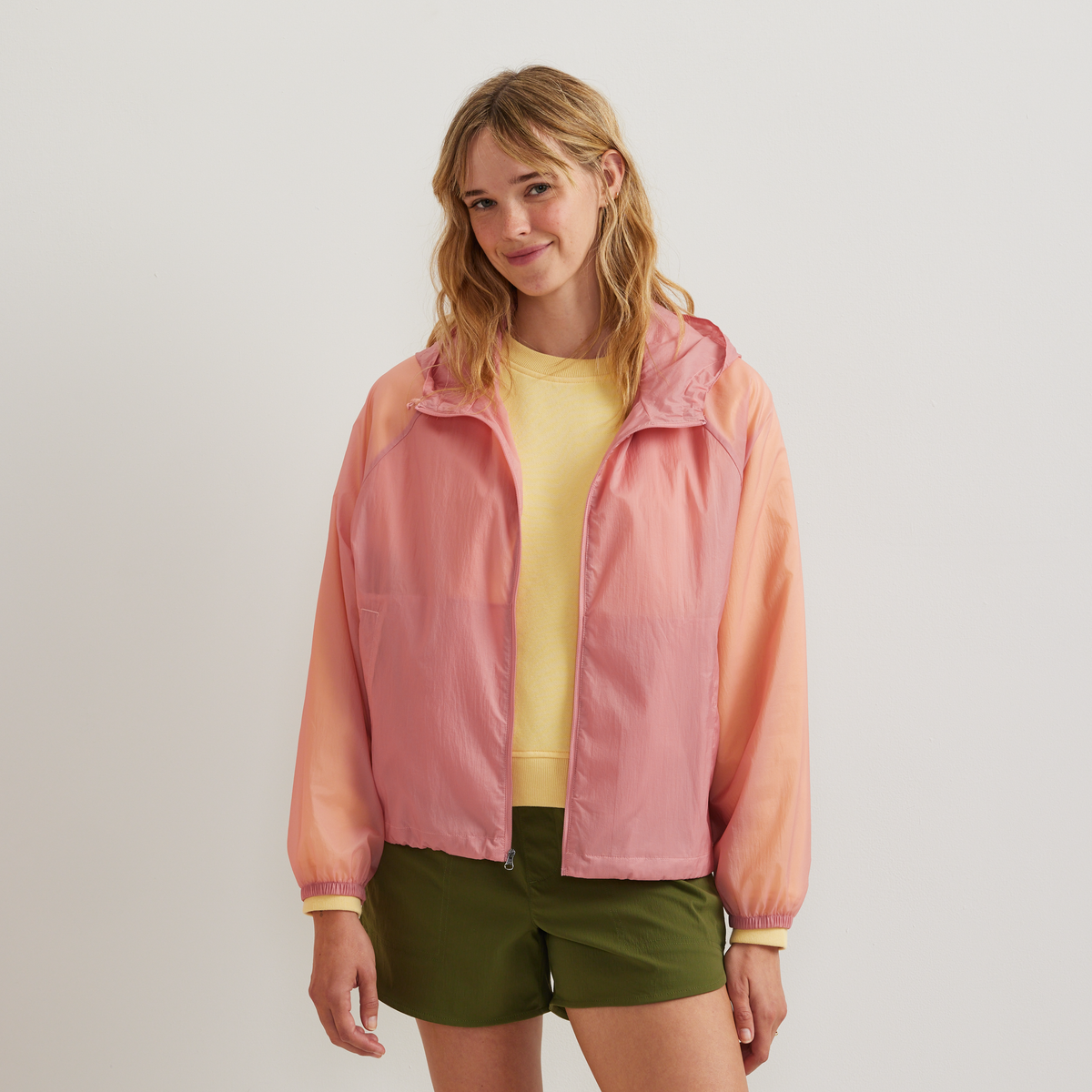 Women's Sunbeam Sheer Windbreaker-Lt Berry-Regular-C1