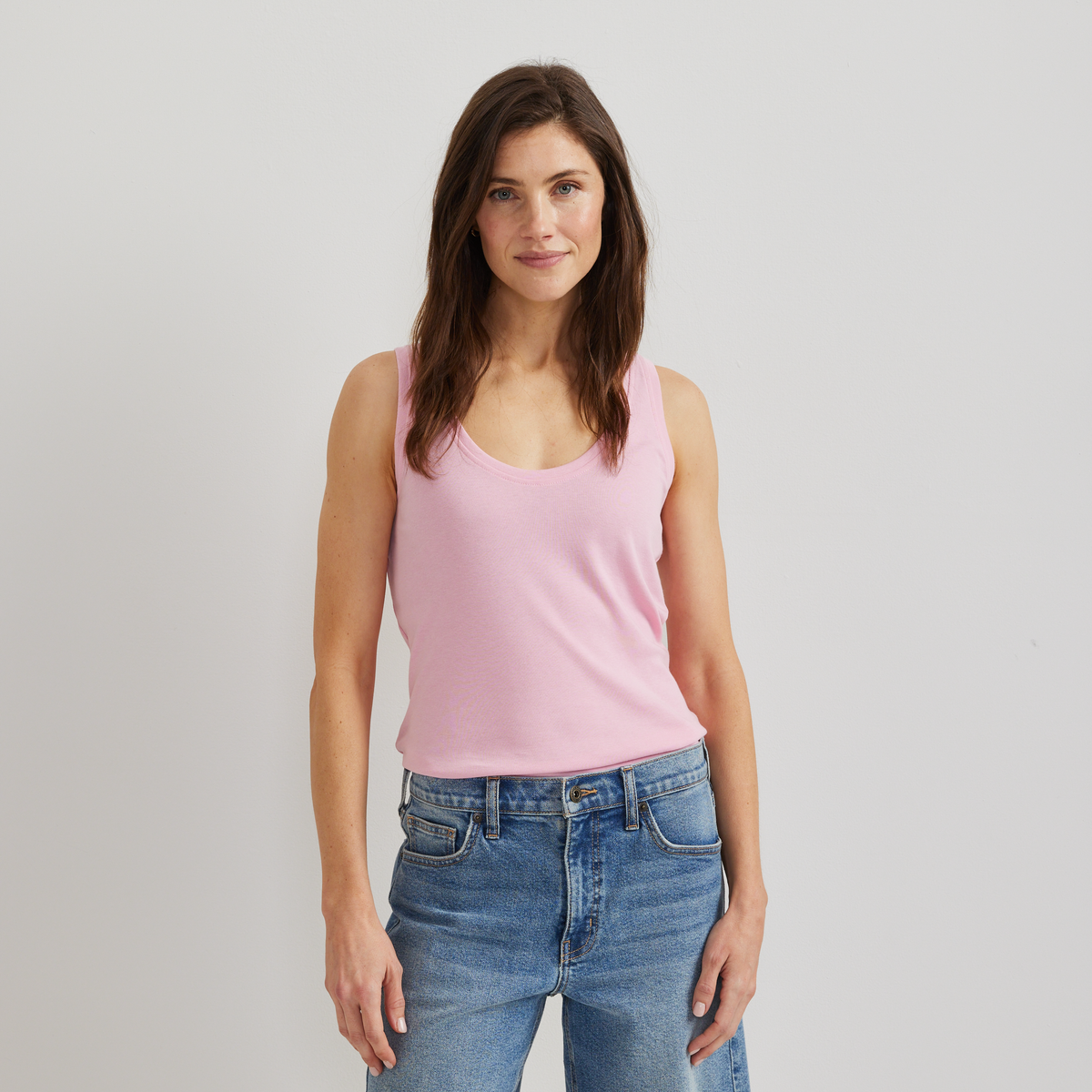 Women's Everyday Scoop-Neck Tank-Peony-Regular-C1
