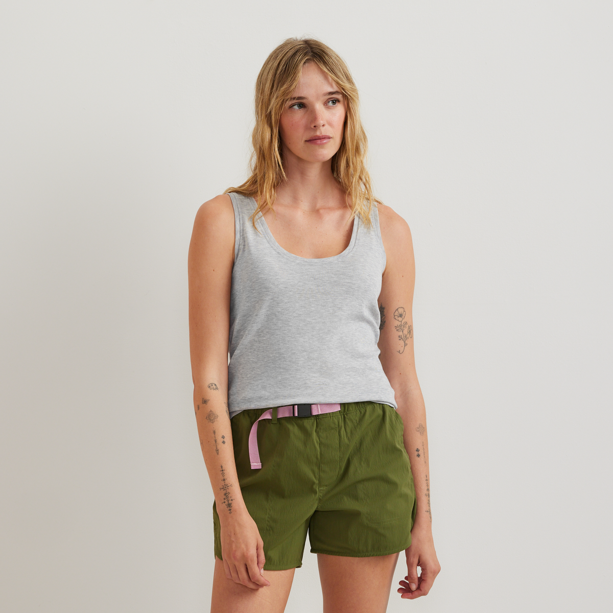 Women's Everyday Scoop-Neck Tank-Lt Htr Gray-Regular-C1